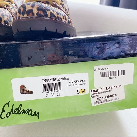 Sam Edelman Animal Print Tamia Ankle Boots - Picture 14 of 14